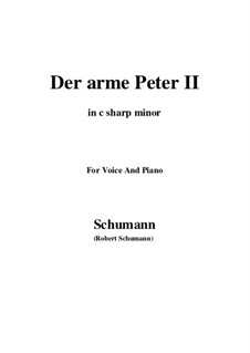 Romances and Ballades, Op.53: No.3 Der arme Peter (Poor Peter), Movement II (c sharp minor) by Robert Schumann