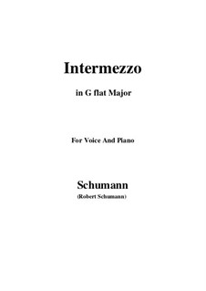 No.2 Intermezzo: G flat Major by Robert Schumann