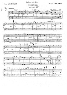 Le roi d'Ys (The King of Ys): Oboes Part by Édouard Lalo