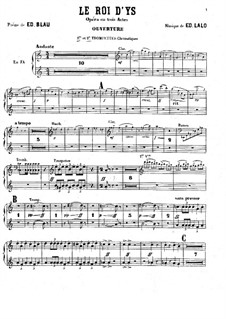 Le roi d'Ys (The King of Ys): Trumpets part by Édouard Lalo