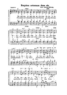 Requiem aeternam dona eis: Vocal score by Сarl Ludwig Hellwig