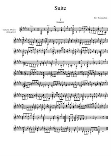 Suite for Arpeggione or Viola d'amore, Op.11: Alemande by Dov Rosenschein