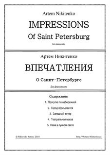 Впечатления о Санкт-Петербурге, Op.10: Впечатления о Санкт-Петербурге by Artem Nikitenko