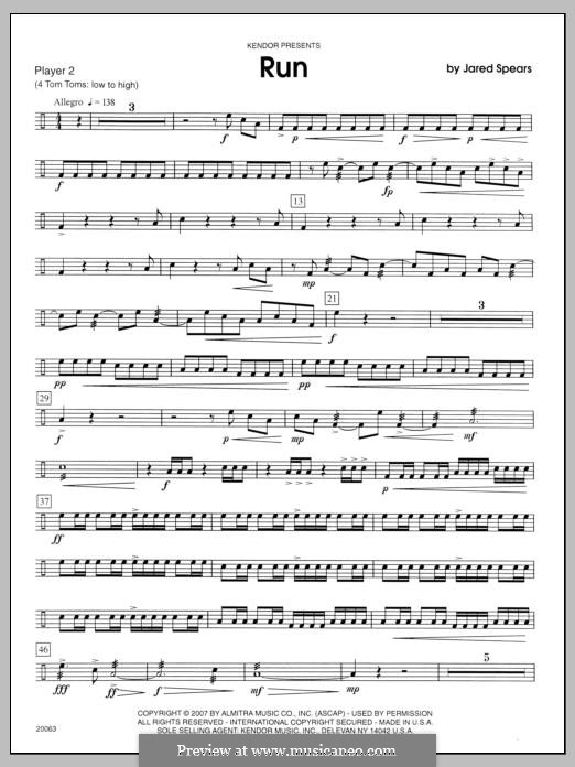 Run: Percussion 2 by Jared Spears