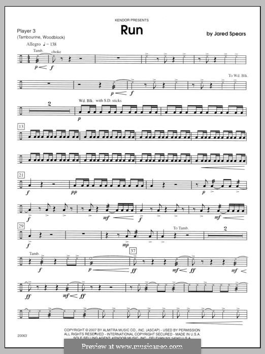 Run: Percussion 3 by Jared Spears