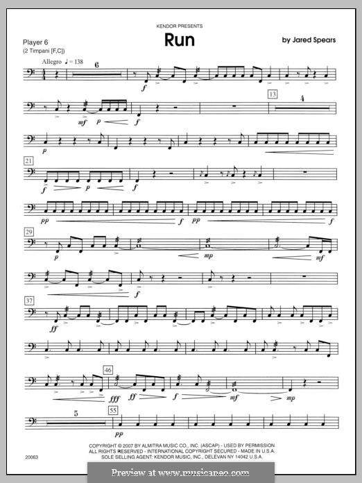 Run: Percussion 6 by Jared Spears