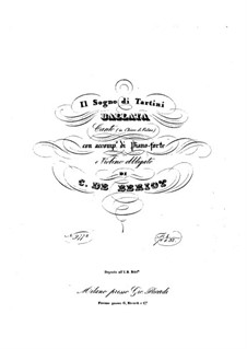 Il Sogno di Tartini: Full score by Charles Auguste de Beriot