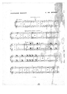 Scène de ballet, Op.100: Cornets parts by Charles Auguste de Beriot