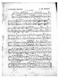Scène de ballet, Op.100: Trombones parts by Charles Auguste de Beriot