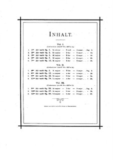 Arias with Variations (Selected): No.4, 6, 8, 11 – Score by Charles Auguste de Beriot