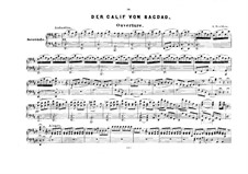 Le calife de Bagdad: Overture, for piano four hands by Adrien Boieldieu