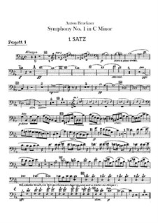 Symphony No.1 in C Minor, WAB 101: Bassoons part by Anton Bruckner
