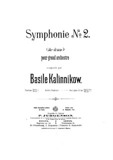 Symphony No.2 in A Major: Symphony No.2 in A Major by Vasily Kalinnikov