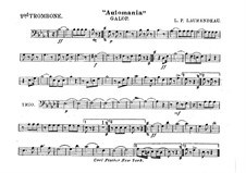Automania. Galop for Cornet and Orchestra: Trombone II part by Louis-Philippe Laurendeau