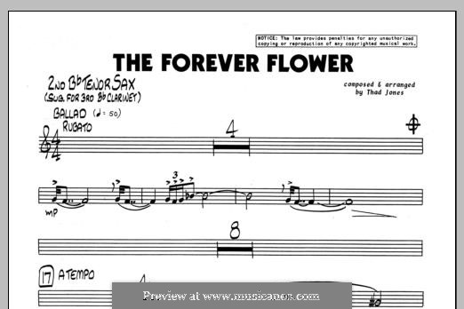 The Forever Flower: 2nd Bb Tenor Saxophone part by Thad Jones