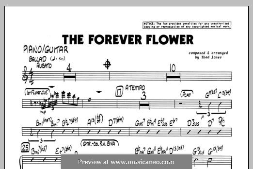 The Forever Flower: Piano part by Thad Jones