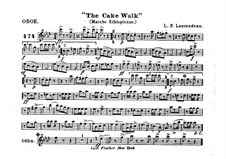 The Cake Walk for Cornet and Orchestra: Oboe part by Louis-Philippe Laurendeau