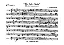 The Cake Walk for Cornet and Orchestra: Alto horn in Es II part by Louis-Philippe Laurendeau