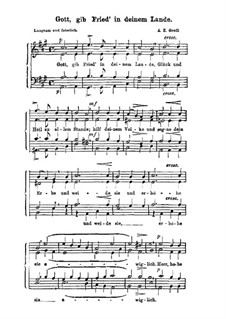 Gott, gib Fried' in deinem Lande: Gott, gib Fried' in deinem Lande by Eduard Grell