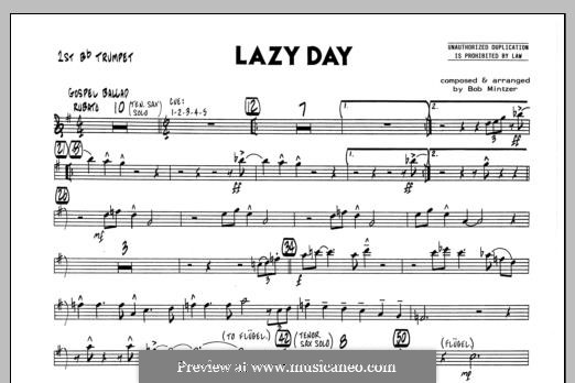 Lazy Day: 1st Bb Trumpet part by Bob Mintzer