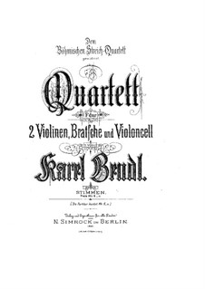 String Quartet in F Major, Op.119: String Quartet in F Major by Karel Bendl