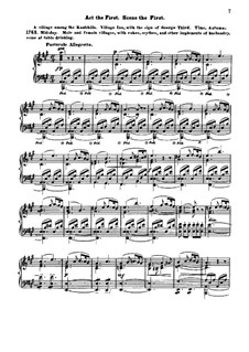 Rip Van Winkle, Op.22: Act I, scene I, for voices and piano by George Frederick Bristow