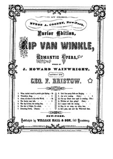 Rip Van Winkle, Op.22: Joys Never Ceasing. Duo, for voices and piano by George Frederick Bristow