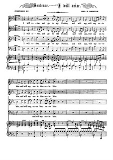 I will Arise, Op.23: I will Arise by George Frederick Bristow
