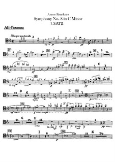 Symphony No.8 in C Minor, WAB 108: Trombones and contrabass tuba parts by Anton Bruckner