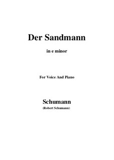 No.13 The Sand-Man: E flat minor by Robert Schumann