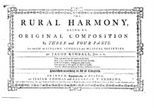 The Rural Harmony: The Rural Harmony by Jacob Kimball