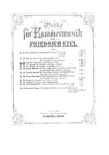 Piano Trio in G Major, Op.34: Piano Trio in G Major by Friedrich Kiel