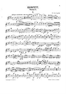 Piano Quintet No.1, Op.75: Full score, parts by Friedrich Kiel