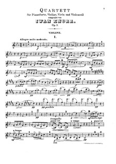 Piano Quartet in E Flat Major, Op.3: Full score, Parts by Ivan Knorr