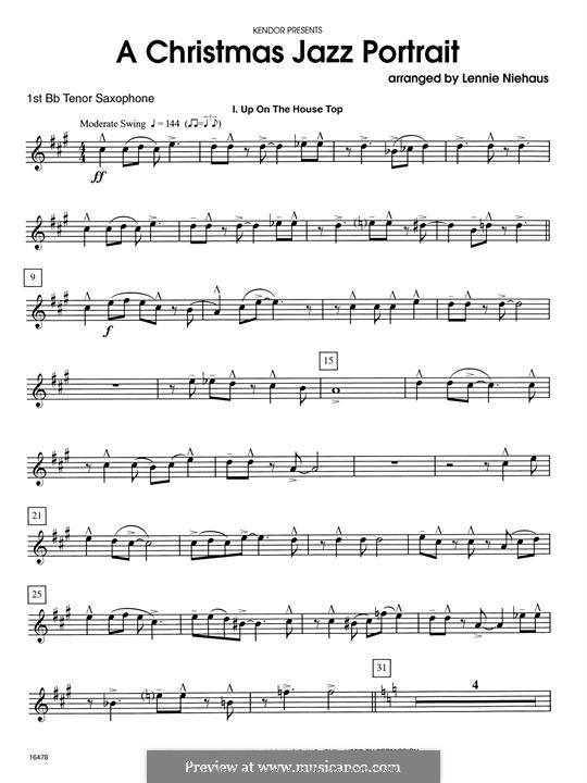 A Christmas Jazz Portrait: For saxophones – 1st Tenor Saxophone by folklore