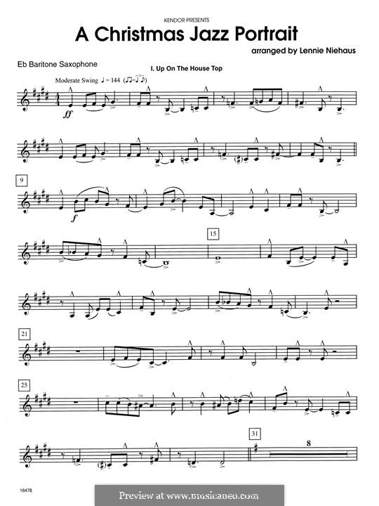 A Christmas Jazz Portrait: For saxophones – Eb Baritone Saxophone by folklore