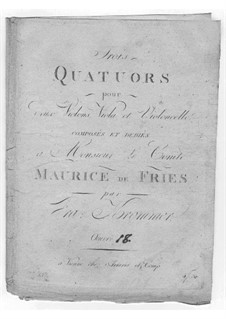 Three String Quartets, Op.18: Three String Quartets by Franz Krommer