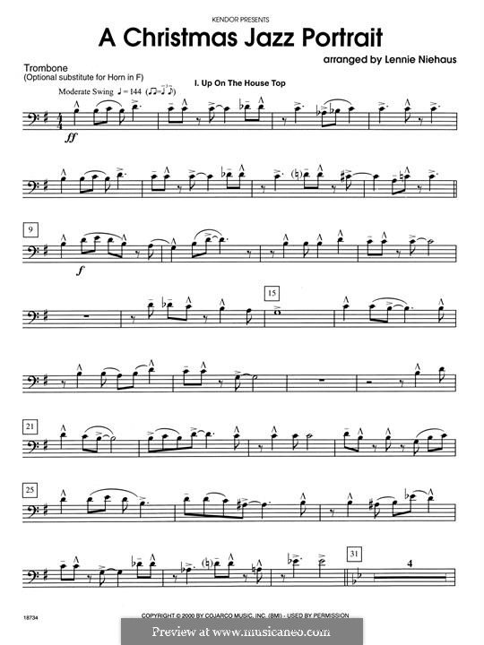 A Christmas Jazz Portrait: For winds – Optional Trombone by folklore