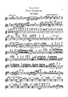 Faust Symphony, S.108: Flutes parts by Franz Liszt