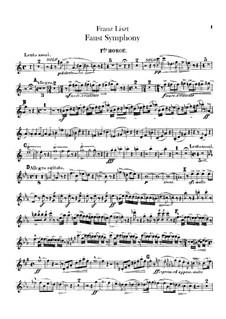 Faust Symphony, S.108: Oboes I-II parts by Franz Liszt