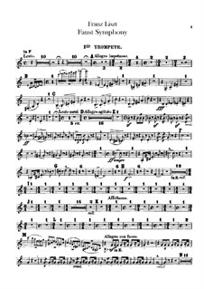 Faust Symphony, S.108: Trumpets I-III parts by Franz Liszt
