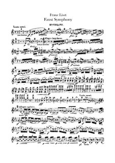 Faust Symphony, S.108: Violin II part by Franz Liszt