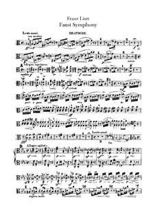 Faust Symphony, S.108: Viola part by Franz Liszt