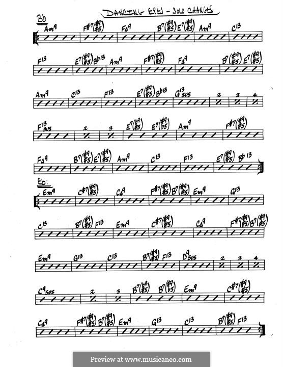 Dancing Eyes: Solo Sheet part by Mike Tomaro