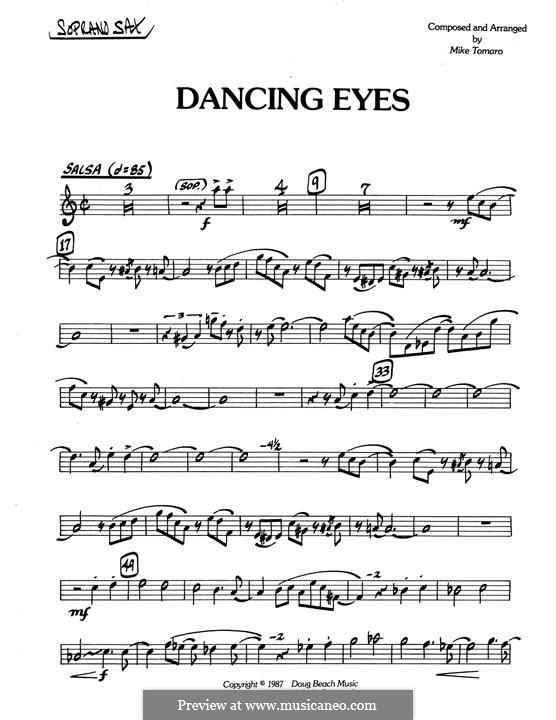 Dancing Eyes: Bb Soprano Sax part by Mike Tomaro