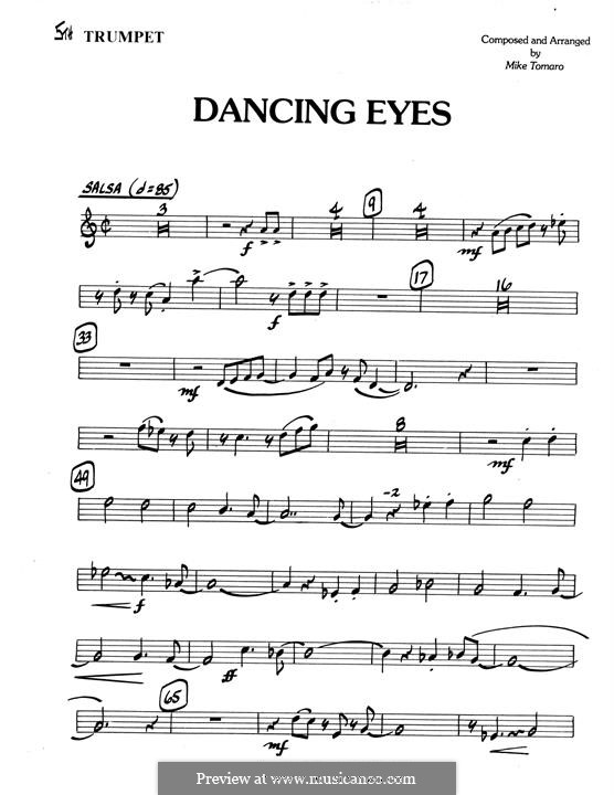 Dancing Eyes: 5th Bb Trumpet part by Mike Tomaro