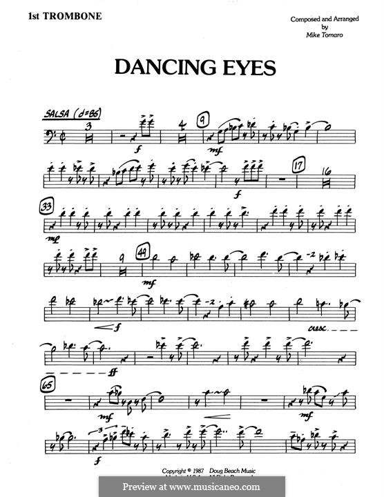Dancing Eyes: 1st Trombone part by Mike Tomaro