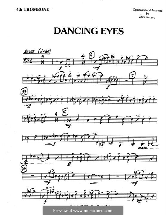 Dancing Eyes: 4th Trombone part by Mike Tomaro