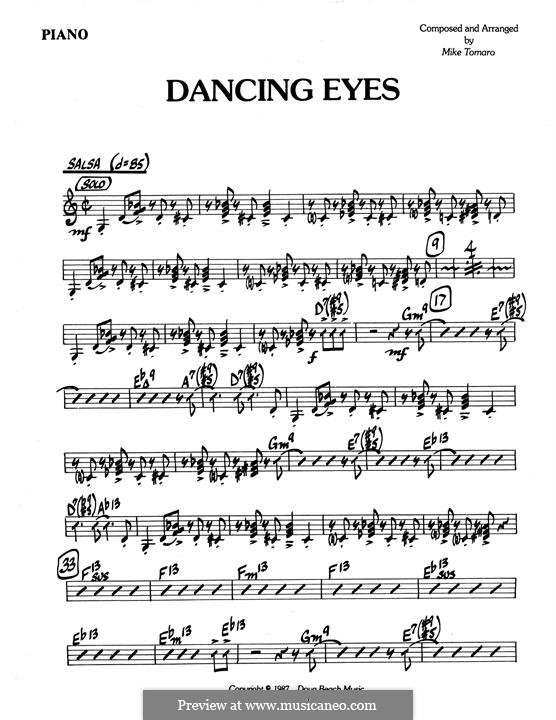 Dancing Eyes: Piano part by Mike Tomaro
