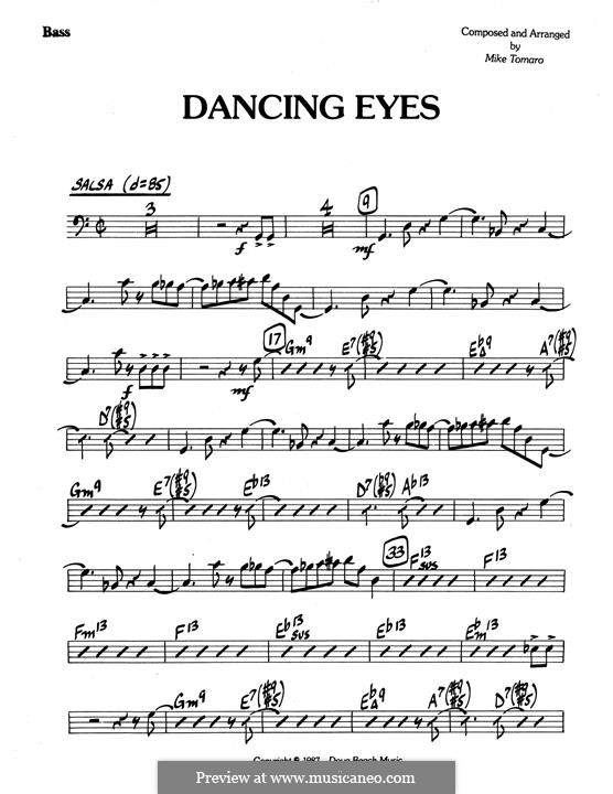 Dancing Eyes: Bass part by Mike Tomaro